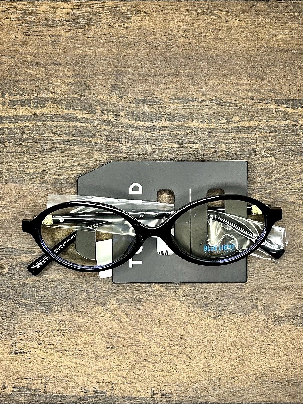 NWT Torrid Black Oval Blue Light Filtering Glasses Frames Gold Stud Temples OS